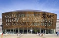 Exterior of Wales Millennium Centre at Cardiff bay in a sunny day.