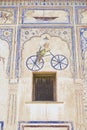 Exterior wall paining detail of the haveli in Mandawa, India.