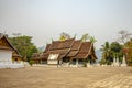 Exterior of Wat Xiang Thong in Luang Prabang Laos Royalty Free Stock Photo