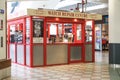 Exterior of Watch Repair Centre stand stall booth inside a modern shopping mall centre