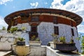 Exterior of the Watchtower National Museum of Paro Rinpun Dzong in Paro, Bhutan Royalty Free Stock Photo