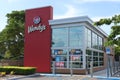 Exterior of a Wendys fast food restaurant in Miami, Florida.
