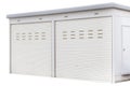 Exterior of white storage unit Royalty Free Stock Photo