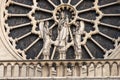 Exterior window rosace Notre Dame Royalty Free Stock Photo