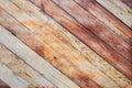 Exterior wooden decking or flooring on the terrace Royalty Free Stock Photo