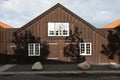 Exterior of wooden terraced houses in Copenhagen Royalty Free Stock Photo