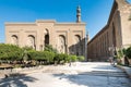 Exteriors of the Mosque of Al Rifai Al-Refai, Al-Refa`i, and Mosque of Madrassa of Sultan Hassan, adjacent to the Cairo Citadel Royalty Free Stock Photo