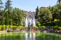 Exteriors of Villa d`Este in Tivoli, near Rome Royalty Free Stock Photo