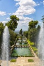 Exteriors of Villa d`Este in Tivoli, near Rome Royalty Free Stock Photo