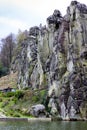 Extern stones the celt monument near Bielefeld, Germany Royalty Free Stock Photo