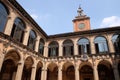 External atrium of Archiginnasio, Bologna Royalty Free Stock Photo