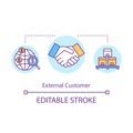 External customer concept icon