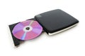 External dvd drive isolated Royalty Free Stock Photo