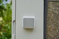 external electric switch on the electrical box, electric pole and light switch for street lighting Royalty Free Stock Photo