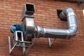 External engine of the buildings exhaust system structure