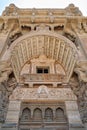 External facade of Baron Empain Palace, Heliopolis district, Cairo, Egypt Royalty Free Stock Photo