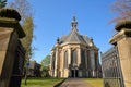 The external facade of the New Church Nieuwe Kerk, located on the Spui in The hague