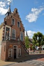 The external facade of the Raadhuis former town hall built in 1615 in Balk, Friesland, Netherlands