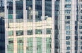 External glass facade of a high rise office building Royalty Free Stock Photo