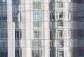 External glass facade of a high rise office building Royalty Free Stock Photo