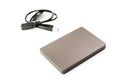 External Hard Disk USB 3.0 on isolated Royalty Free Stock Photo