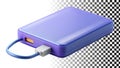 External hard drive data storage for computer backup and file security png transparent image Generative AI