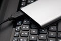 External HDD and laptop Royalty Free Stock Photo