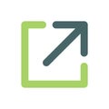 External Link Icon with Arrow & Box where You Know You`re going Royalty Free Stock Photo