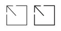 External link vecor icon set