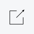 External link vecor icon set