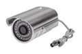 External security surveillance camera with night vision LED back