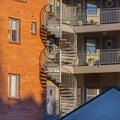 External Spiral Stairs Royalty Free Stock Photo