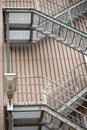 External staircase industrial building Royalty Free Stock Photo