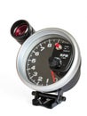 External tachometer with flash.