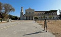 External view of the Basilica of Saint Paul outside the walls in Royalty Free Stock Photo