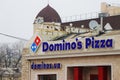 External view of the Domino`s pizza faÃÂ§ade.