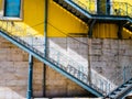 External view, staircase of the theater in Lisbon