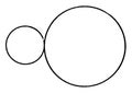 2 Externally Tangent Circles vintage illustration