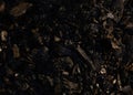 extinct coal after a fire Royalty Free Stock Photo