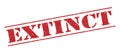 Extinct Red stamp Royalty Free Stock Photo