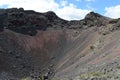 Extinct volcano The abode of the devil in the national Park Pali Aike in the South of Chile. Royalty Free Stock Photo