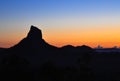 Extinct volcano at sunrise Royalty Free Stock Photo