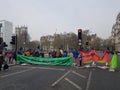 The Extinction Rebellion: Climate protesters in Central London Royalty Free Stock Photo