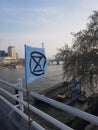 The Extinction Rebellion: Climate protesters in Central London Royalty Free Stock Photo