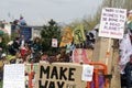 Extinction rebellion protest waterloo bridge  london Royalty Free Stock Photo