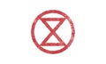 Extinction Symbol, concept illustration environmental activism and Extinction Rebellio