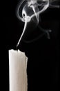 Extinguished candle Royalty Free Stock Photo