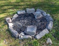 Extinguished fire pit