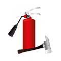 Extinguisher fire sign icon Royalty Free Stock Photo