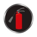 Extinguisher fire sign icon Royalty Free Stock Photo